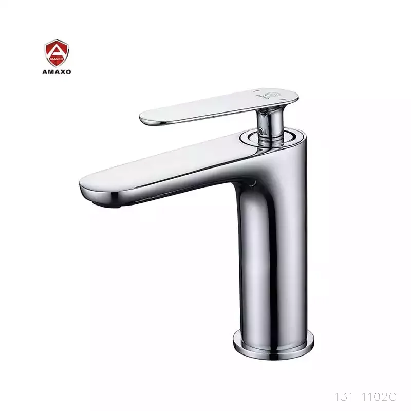 

AMAXO Basic Style Deck Mount Single Lever Brass Mixer Basin Faucet For Bathroom