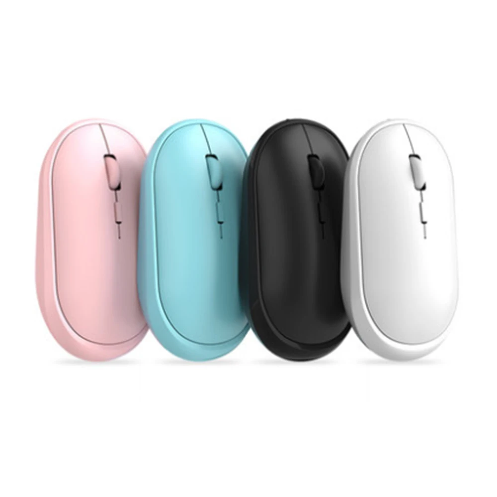 

Small Fresh Color Slim 2.4Ghz Optical Wireless Mouse Portable for PC Laptop USB Mice Rechargeable Cheap Price 1600DPI Ergonomic, Balck white blue pink