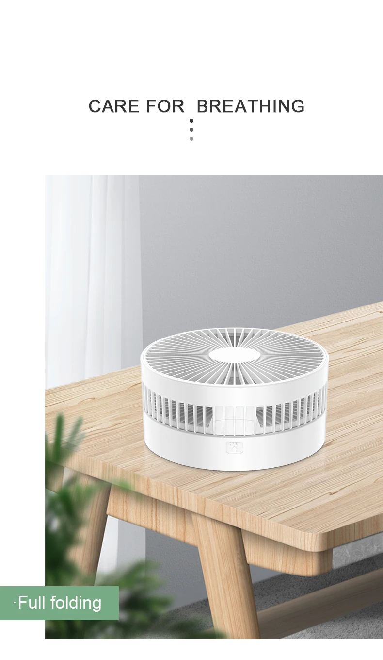 CYKE Newest p10  USB fan add protection features Home Desktop Landing Fan Air Summer Floor Mute Table Fan