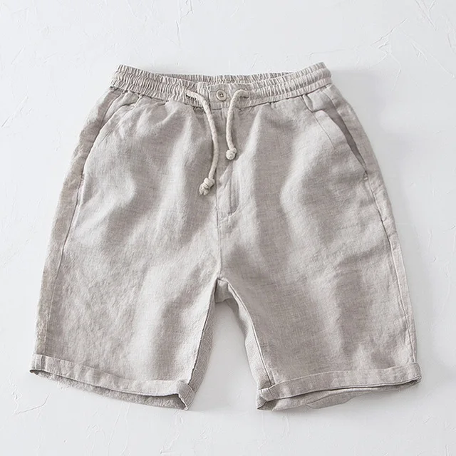 

Wholesale Beach Shorts Men 100 Fabric Linen Pants
