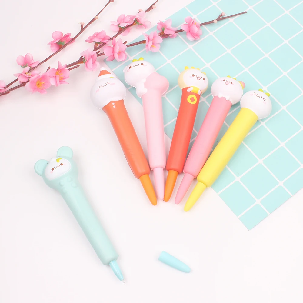 Squishies Cute Bear Animal Pencil Toppers Pencil Grips Holder Kawaii