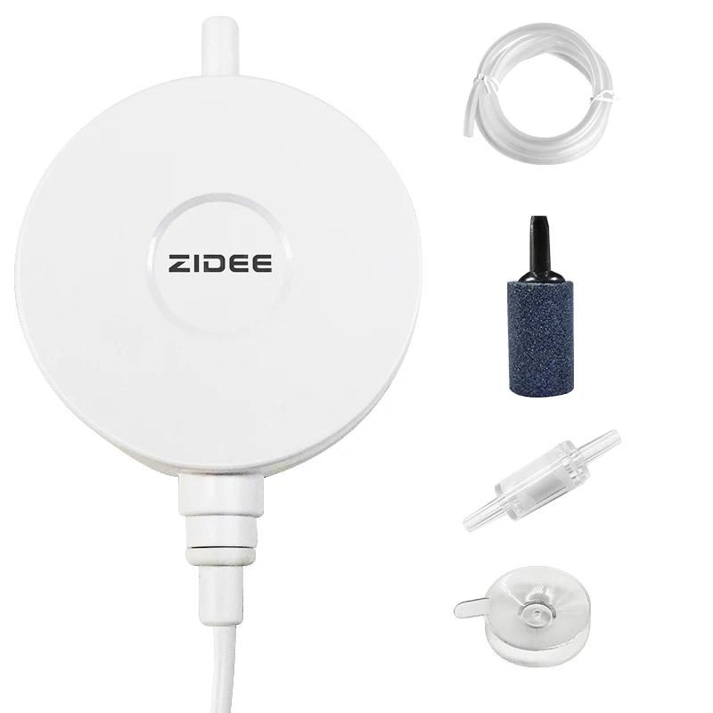 

Aquarium Air Pump Portable single outlet air pump, White/bk