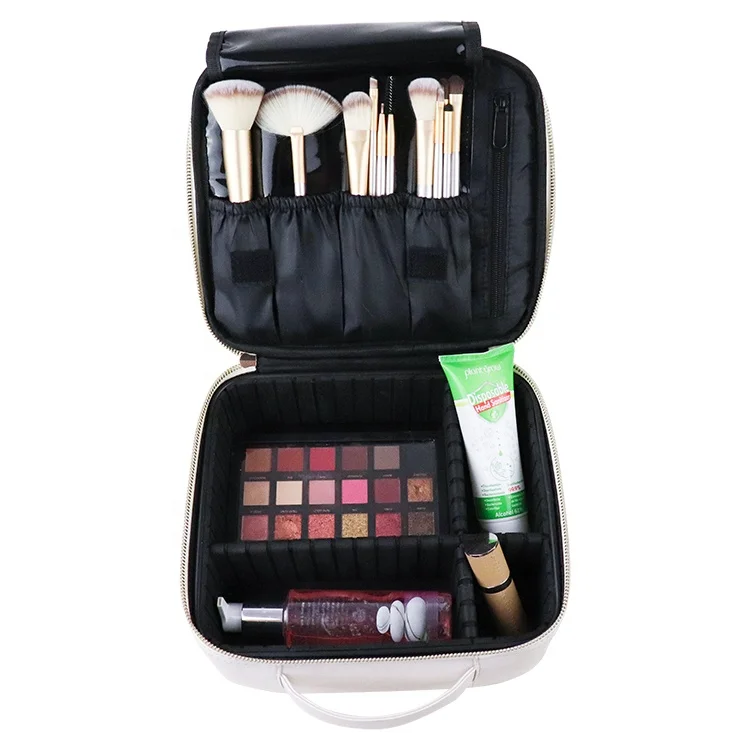 

BSCI ISO Factory cosmetic carry case cosmetic case makeup bag supplier clear makeup bags makeup brush bag cosmetic travel case, Customized color