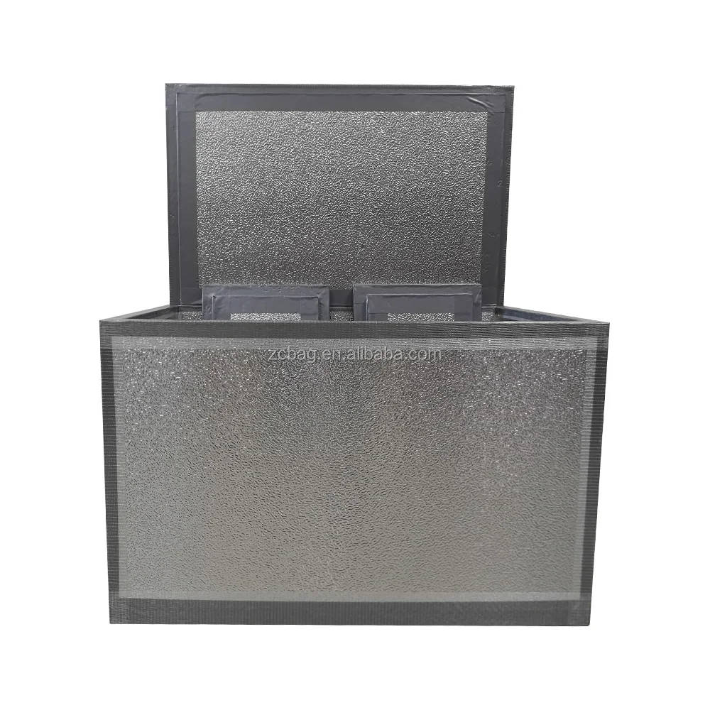 

cool cold insulated box freeze food packaging requires less storage space and creates less waste shipment carton