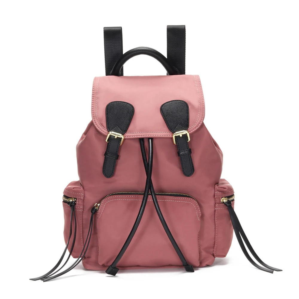 

Women korean leisure backpack Oxford leather large-capacity multifunctional college student backpacks female backpack travel bag, Black,check,pink,purple