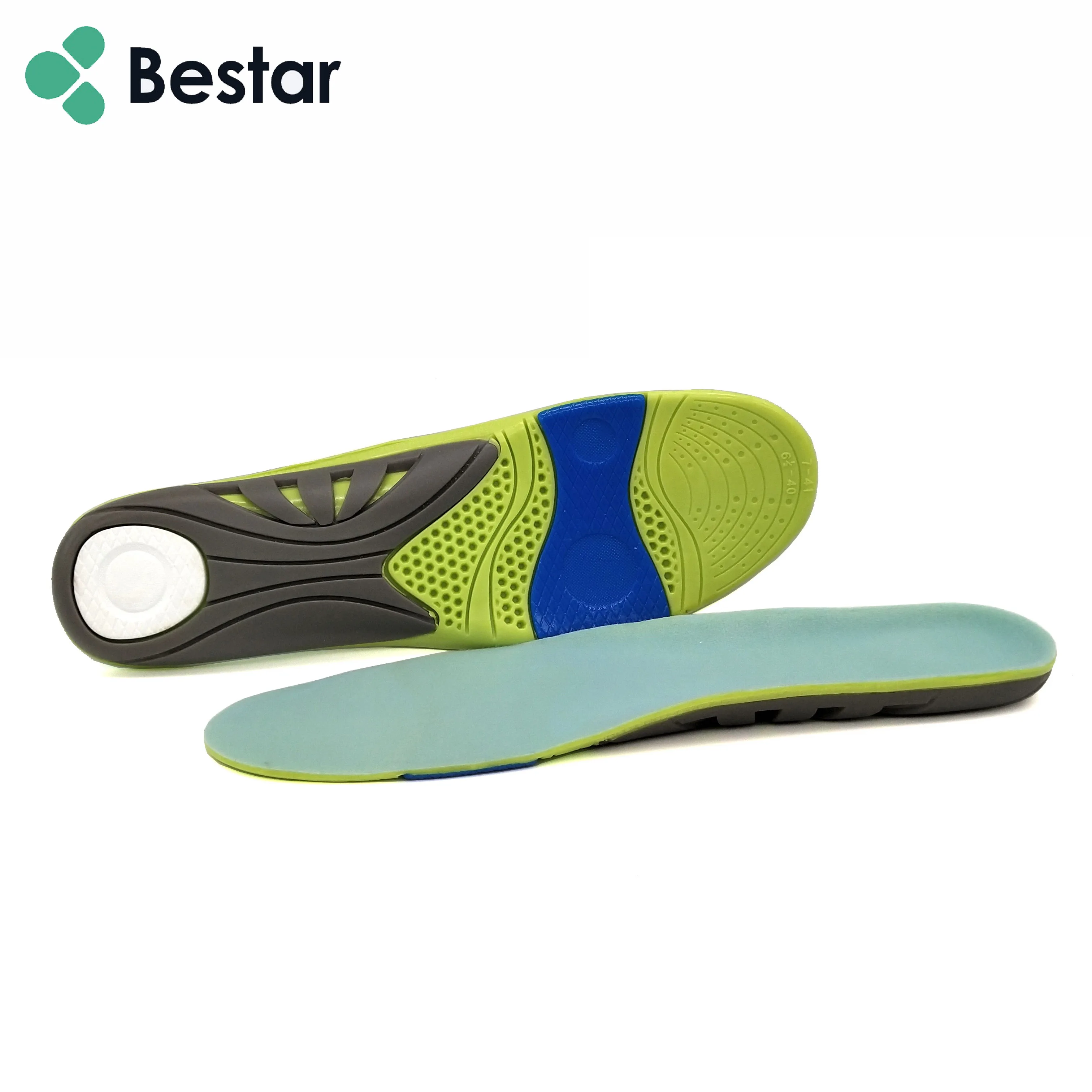 

attractive design heel cushioning pad arch support gel breathable shoe insole promotional gel walking comfort insoles, Photo color