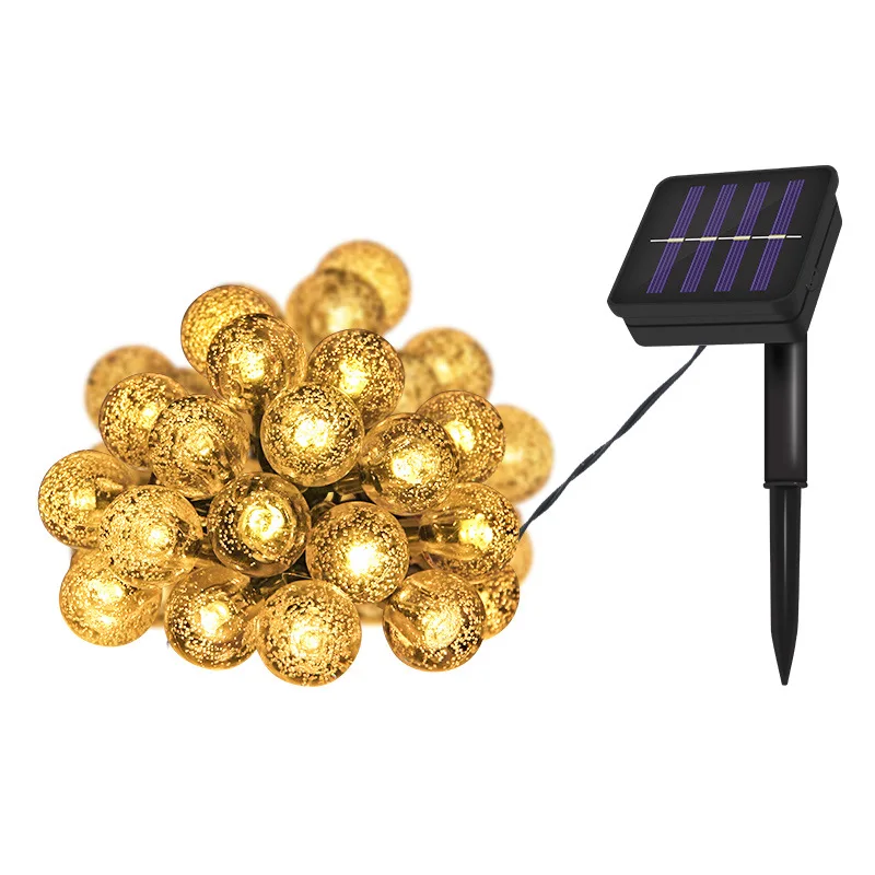 Whole Sale Outdoor Holiday Decoration Protection Garden Tree Smart Solar Power Christmas String LED Lights