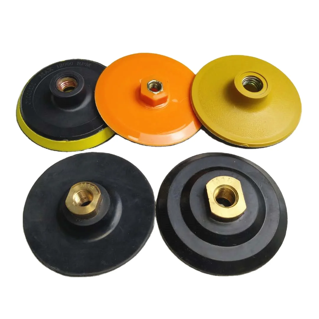 

Midstar Sponge Backer Pad Flexible Rubber Backing Pad Hook and Loop Super Thin Connector of Angle Grinder Arbor 5/8" 11 M10 M14