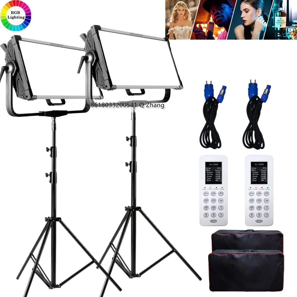 

Factory Offer! Yidoblo ai-3000c 300W RGBW Video studio lighting kits Shoot Light film DMX Photographic Lighting softbox ai3000c