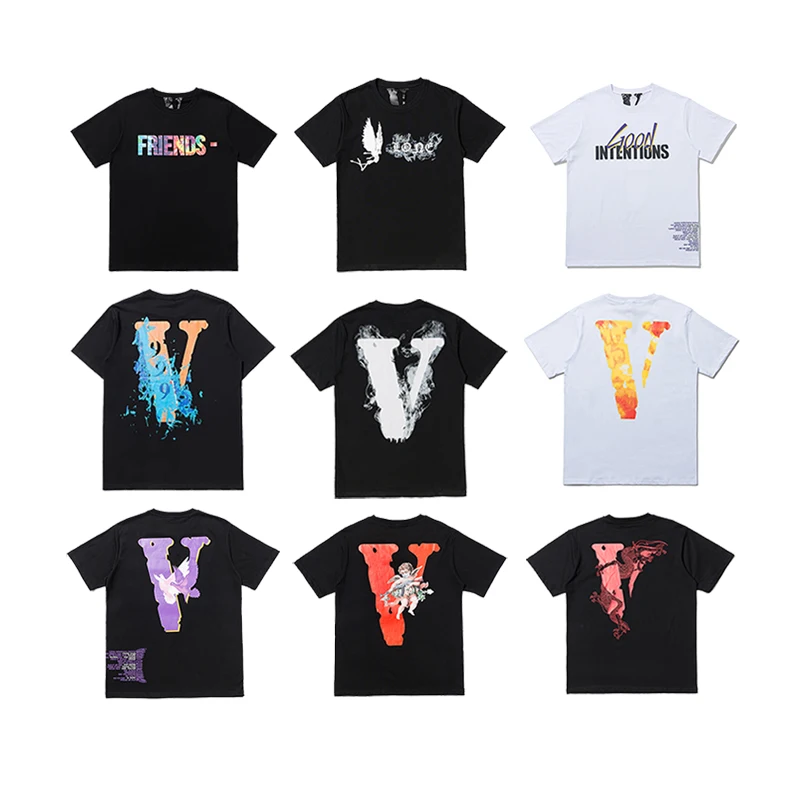 

V lones Wholesale Men 100% Cotton Men 100% Cotton European And American Fashion Brand New T-shirt For Men