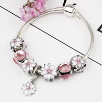 

European Love Heart Charm Bracelets & Bangles 2018 New Marano Beads Fits Brand Bracelets Female Fashion Jewelry Gifts