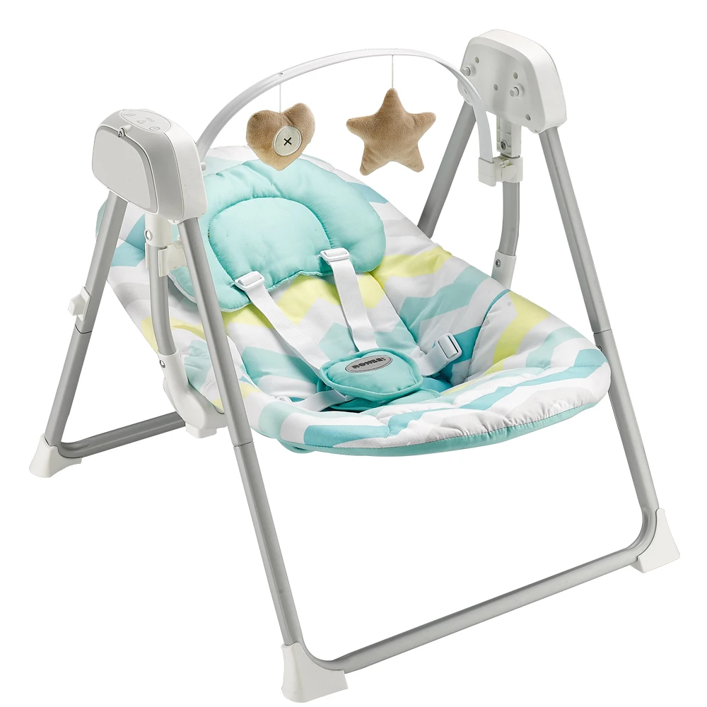 With Music And Hanging Toy Foldable Electric Chair Remote Control Bed Baby Bouncer Baby Swing