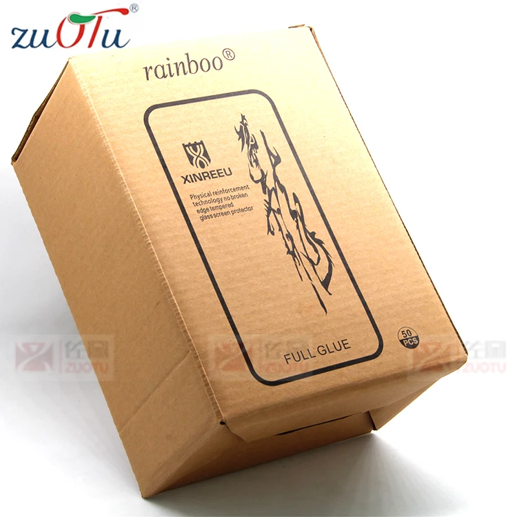 
Tuck Top Packaging Foot Pad Hot Selling 7plus Mobile Phone Toughened Glass Membrane Cardboard Fruit Slices Packing Box 