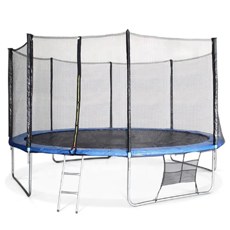 

Yijian 12FT garden Trampoline with net kids jump bed, Blue/green/red