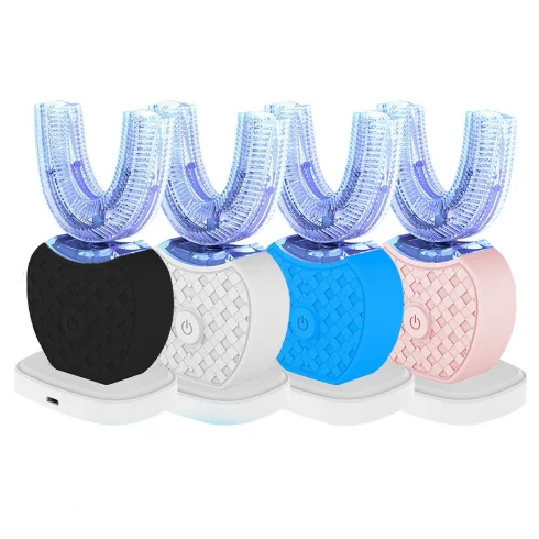 

Amazon Hot Sale 360 Degree Automatic Silicone Toothbrush Rechargeable Sonic Electric Toothbrush, Pink/blue/black/white