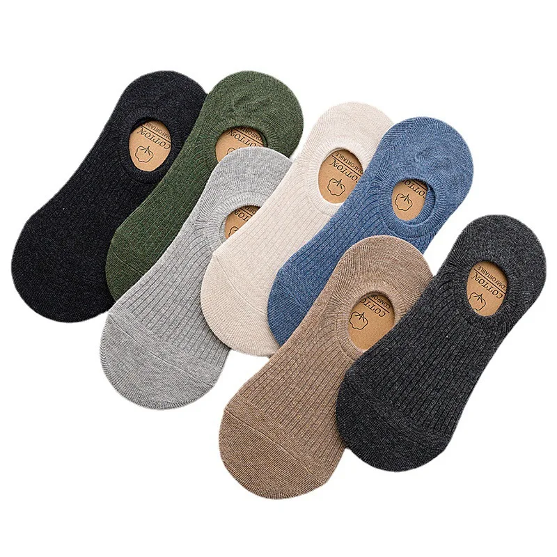 

2023 New Elastic Shaping Solid Color Men Low Cut Socks