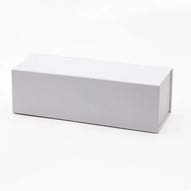 

Luxury single white wine bottle rigid packaging gift boxes with magnetic lid