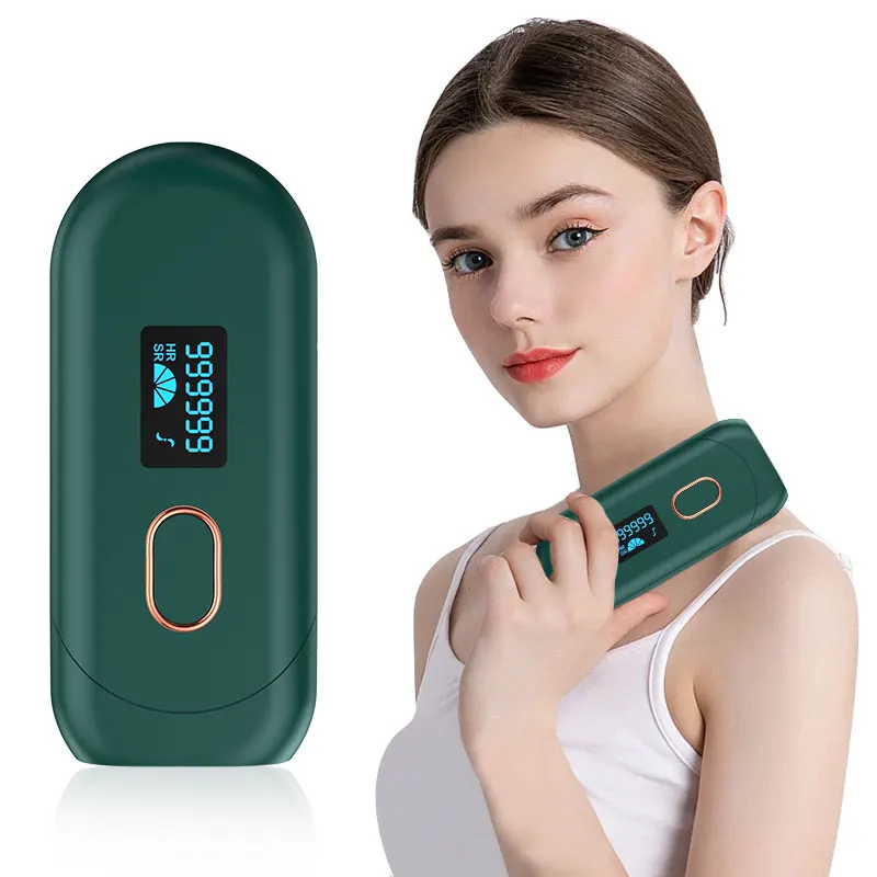 

Dropshipping Ipl Epilator Set Permanent Laser Hair Removal Machine For Full Body Eyebrow And Upper Lip At Home, Pure white, luxury green, customized