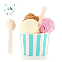 

Birch Party Eco-friendly Disposable Small Wooden Ice Cream /Honey Spoon