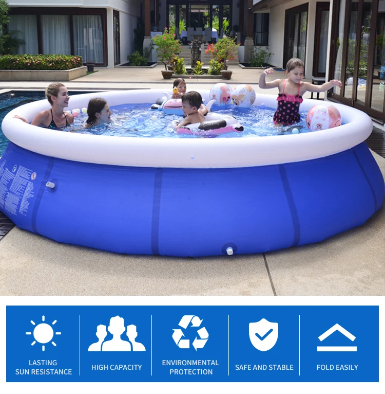 2020 Popular Easy Set Large Plastic Pool 366*200*90cm Inflatable Adults ...