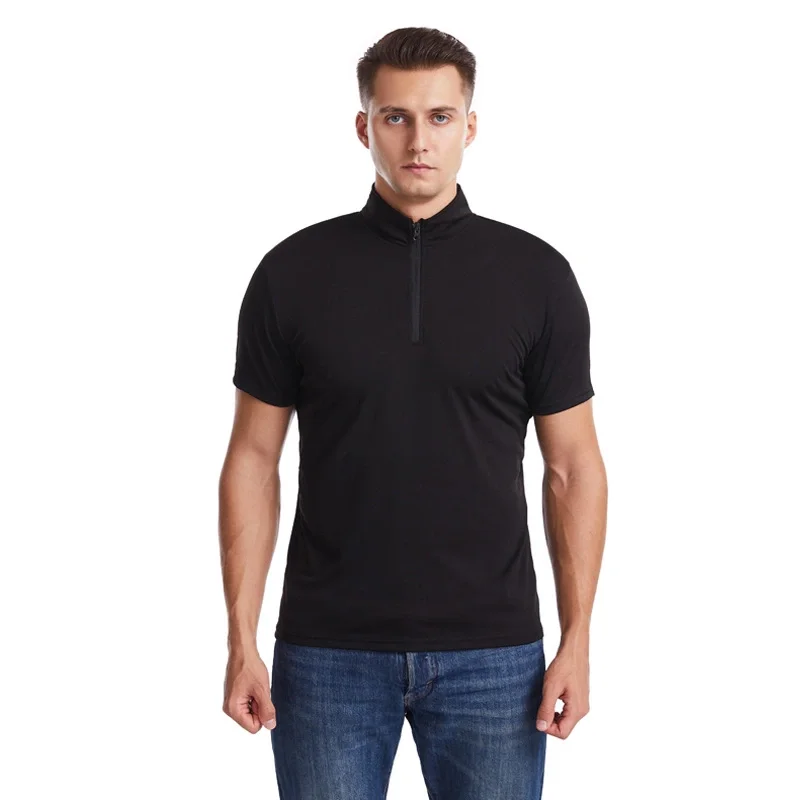 

Factory wholesale cheap summer style short sleeve anti-wrinkle quick dry slim men t shirt