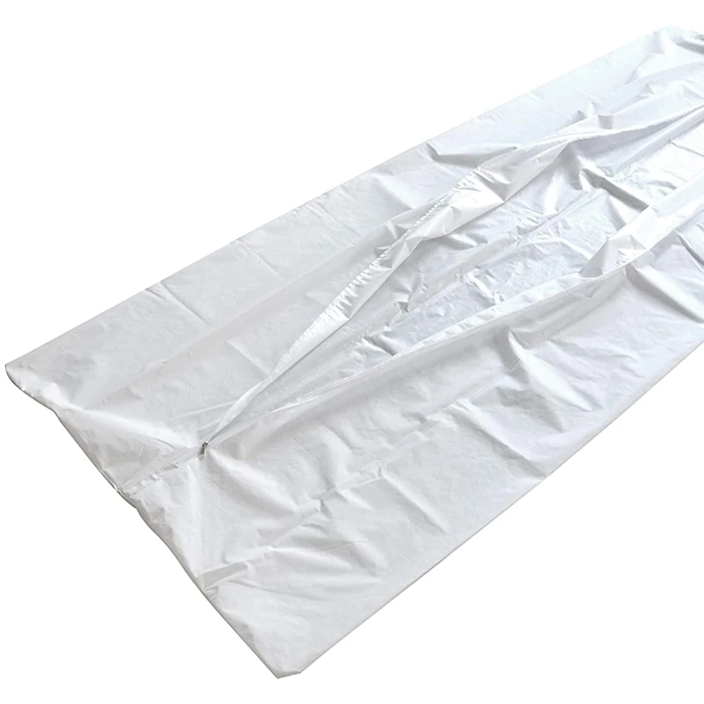 

Emergency Cadaver Bag Waterproof Body Bag Funeral Supplies 220x90cm, Black