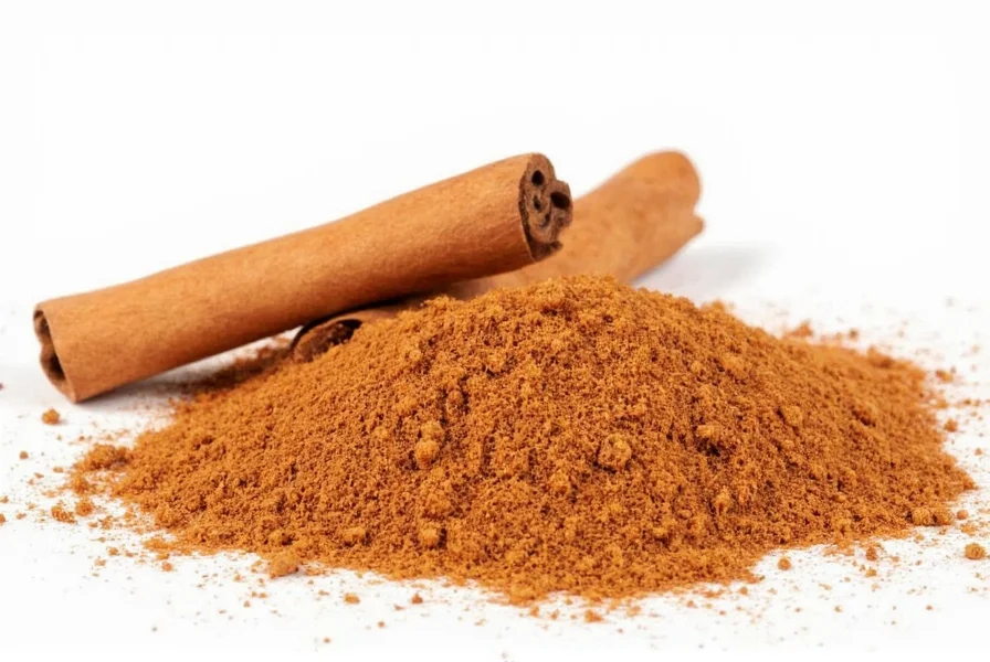 Ceylon cinnamon powder in a spice jar