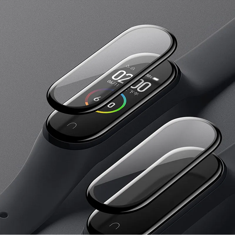 3D Soft Screen Protector Film For Xiaomi Mi Band 4 Smartwatch HIGH quality  Full Cover FREE SHIPPING(NOT Tempered Glass)