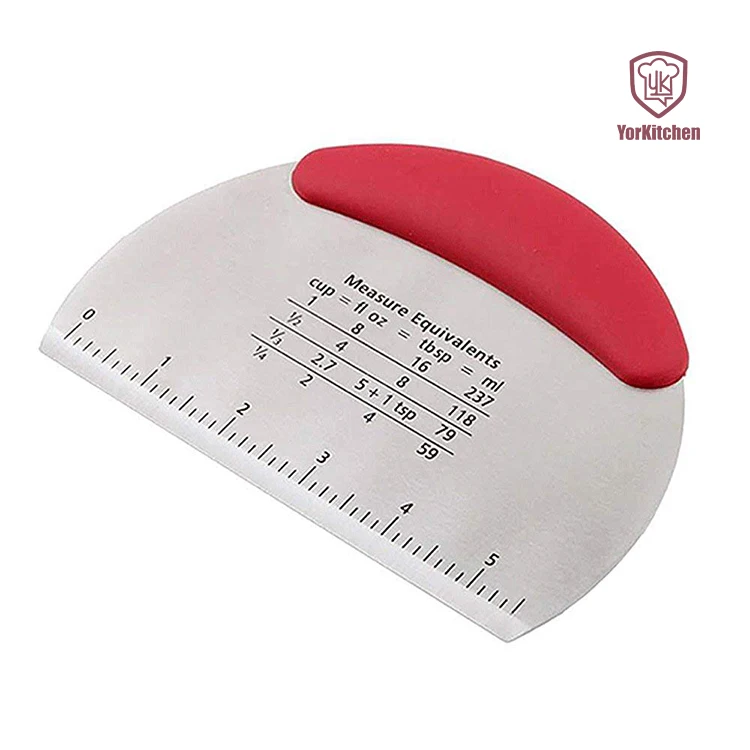 

Kitchen Stainless Steel Pastry Scraper Cutter Chopper