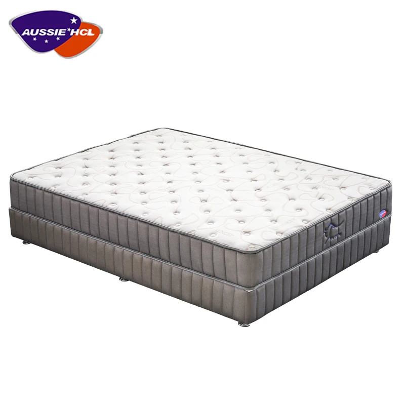 Mattress Spring Bed Inflatable King Size Topper 30Cm European Standard Non Fire Protection Bamboo Cover Memory Foam Mattresses