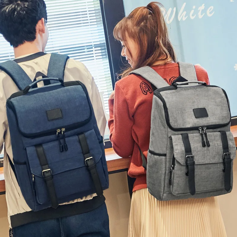 

Custom Big Oxford bookbags boy girl gray university school bag backpacks for men women