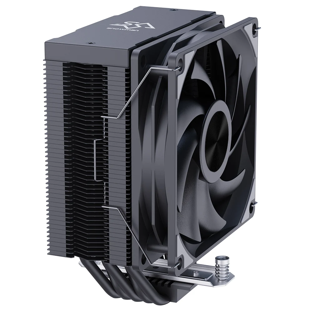 SNOWMAN most popular cpu cooling fan 4 heat pipes no light 120mm heatsink cpu cooler pwm 4pin cpu fan cooler