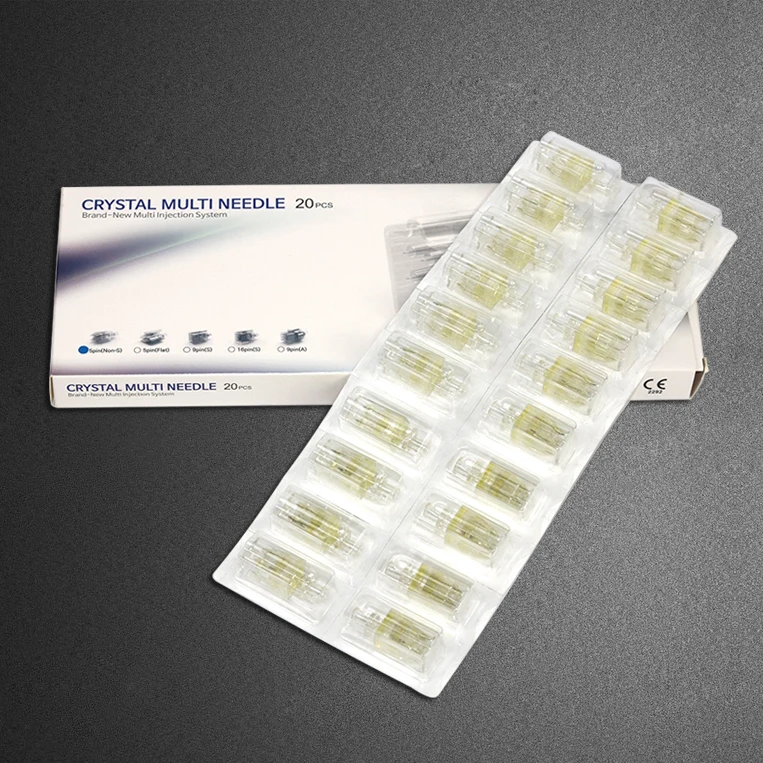 

2022 Korea Multi Needle 5 Pins 9Pins For Revolax Deep Sodium Hyaluronate Injectable Fillers For The Face Injection Needle, Transparent