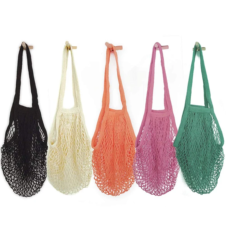 

Amazon manufacturer washable organic fruit vegetable tote cotton shipping net reusable mesh produce bags reusable grocery bags, Customized