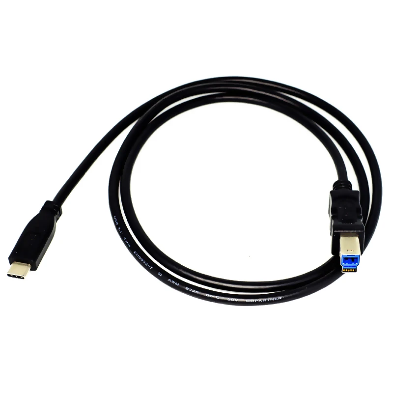 
Premium quality USB 3.0 Type-c Print Cable Type c Male to Type B Male Double Shielded USB 3.0 printer cable 