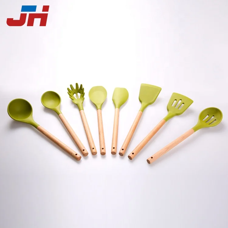 
Hot selling Silicone kitchen cooking tool sets with quality  (60775760859)