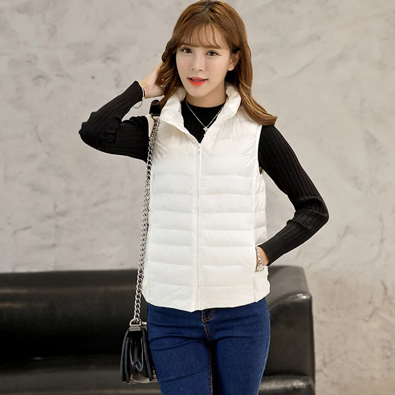 

High Quality Winter Fleece Quilted Women's Goose Down Vests