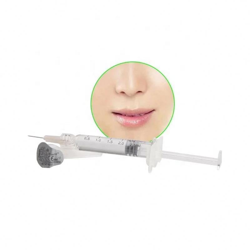 

2ml Best price hyaluronic acid injection korean facial injectable dermal cross linked fillers in lip ha gel, Transparent