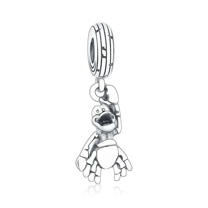 

2020 Winter Collection 925 Sterling Silver Funny Duck Beads Charms Animal Pendant