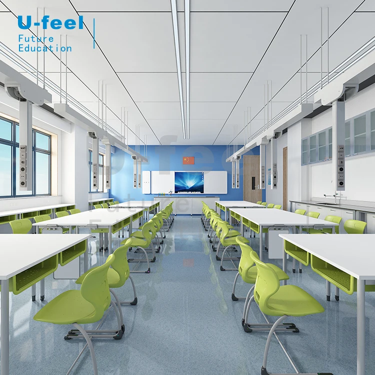 
U-Feel future education laboratory table physical or chemistry classroom project 