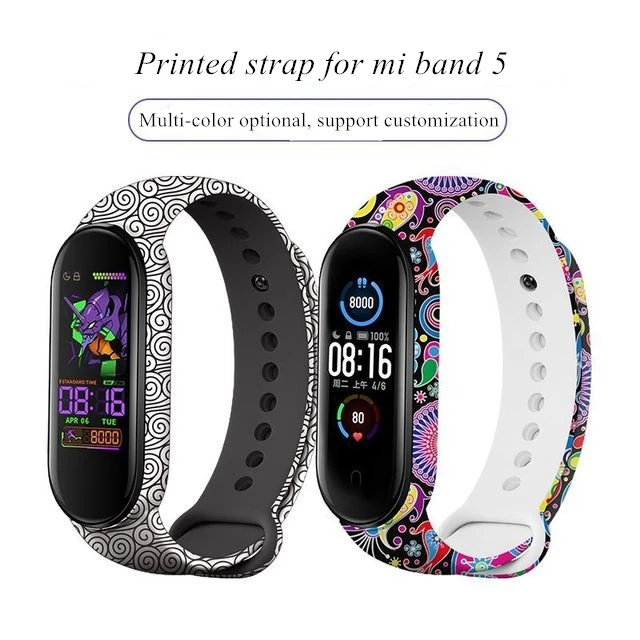 

Hot Selling Silicone Strap for xiaomi mi 5 band Newest Styles for Mi band 5, 20+