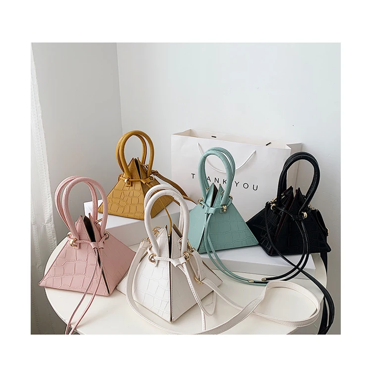 

2021 Designer Drawstring Evening Crossbody Bag Luxuryshoulder Alligator Messenger Purse Crocodile Ins Triangle Handbag Women PU