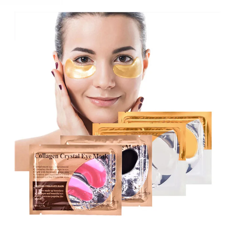 

Cosmetics Beauty Private label Eye care Anti Puffy Crystal Collagen Eye mask gel Hydrogel under Eye Patches pink