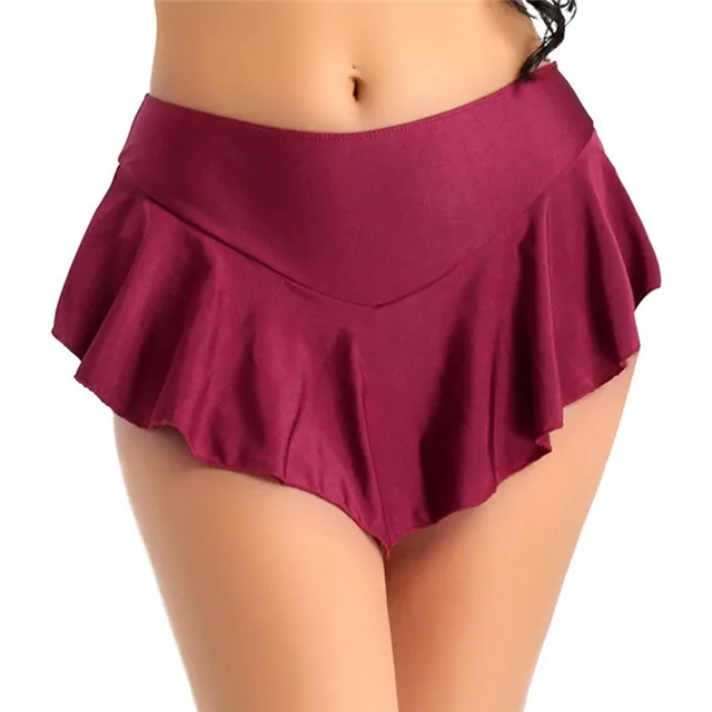 

Sexy Short Mini Skirt Culottes Women Micro Mini Skirt Dance Clubwear Pleated Skirt 3 Colors, Picture showed