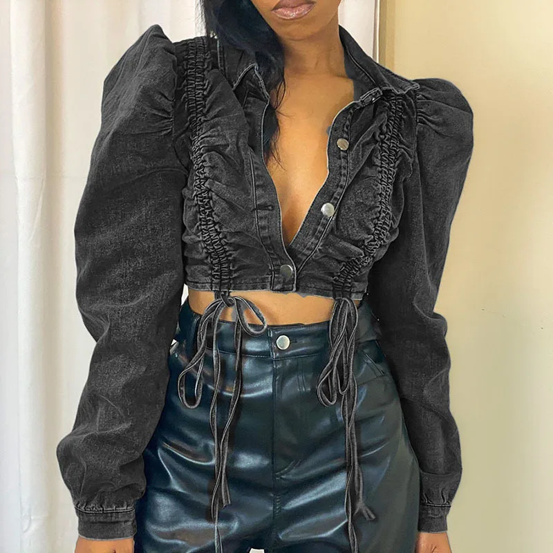 

2021 spring new arrival women's lapel fashion loose short sexy jacket and coats