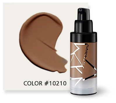 

High Quality vegan cosmetics make your own brand flaw less waterproof liquid makeup whitening face foundation, 20 color, can be customized