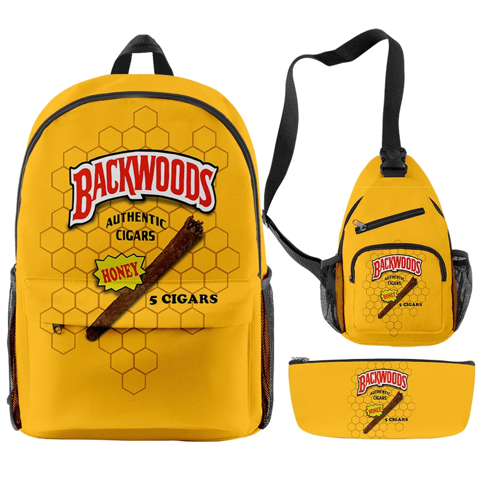 

Fashion designer famous backwoods backpack wholesale school bag custom 3pcs backwood cigars backpack, Customized