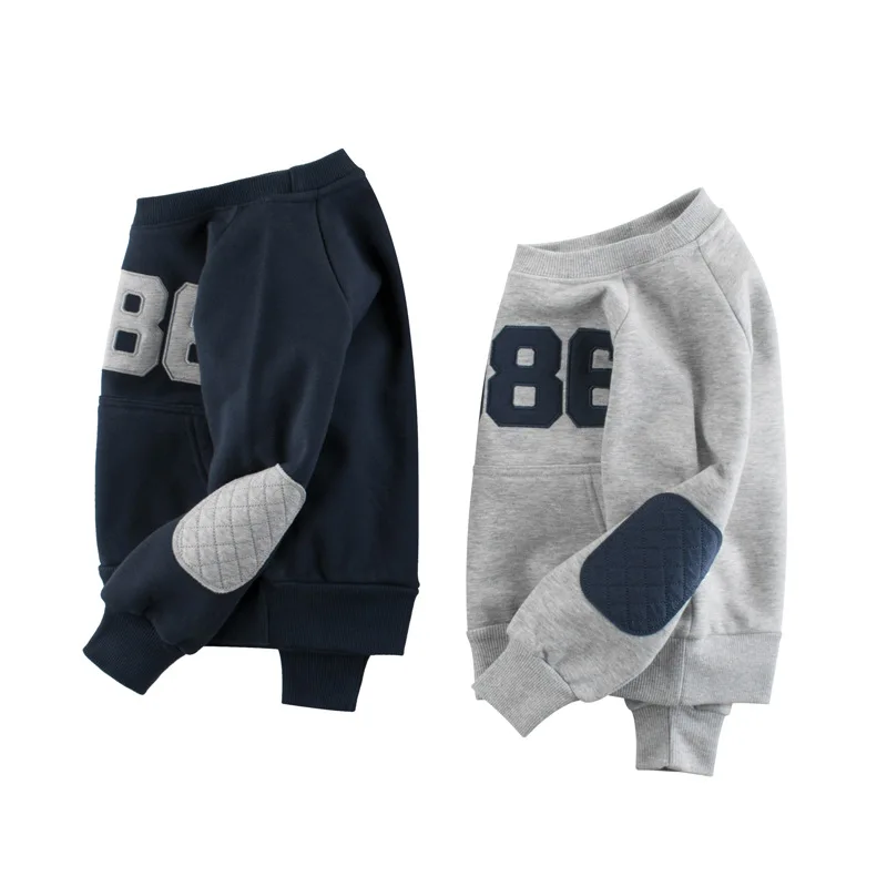 

New Fashion Product Fall Children's Sweater Plus Cashmere Hoodie Men, Customized color