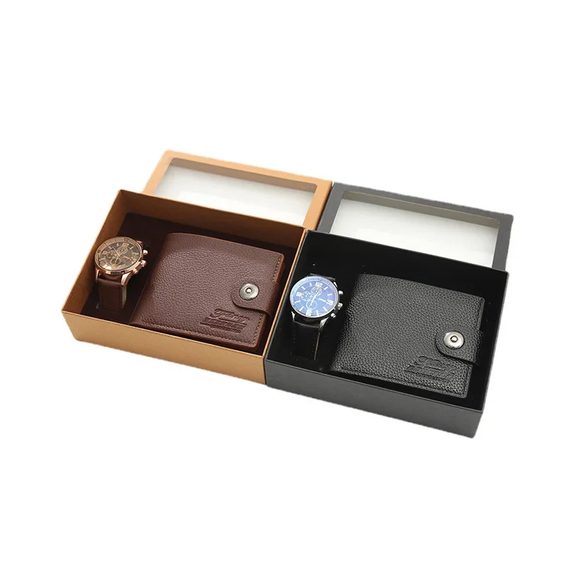 

Bagsplaza luxury designer minimalist rfid wallet watch pen gift set men gift set wallet, Various colors available