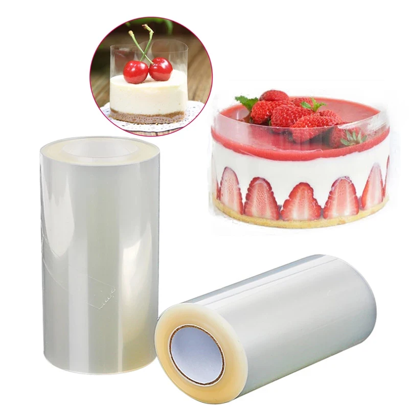 

1 Roll Transparent Clear Mousse Surrounding Edge Wrapping Tape Baking Cake Dessert Collar DIY Cake Decorating Tools